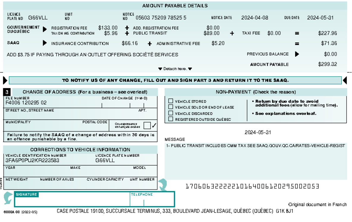 Can I Sell My Car Without Registration in Quebec?